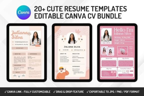 20 Cute Resume Templates – Canva: Stand Out With Style