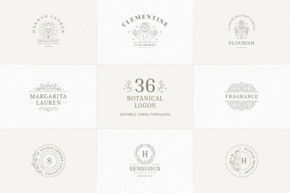 36 Botanical Logo Templates | Canva
