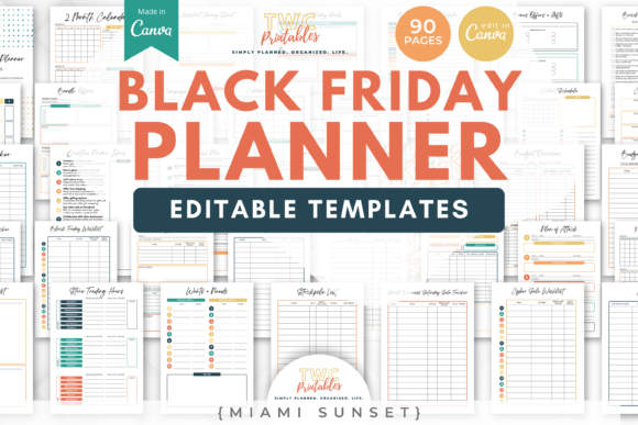 Black Friday Planner Canva Templates /8: Your Strategy Hub