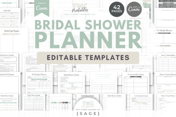 Bridal Shower Planner Canva Templates 6: Your Digital Blueprint