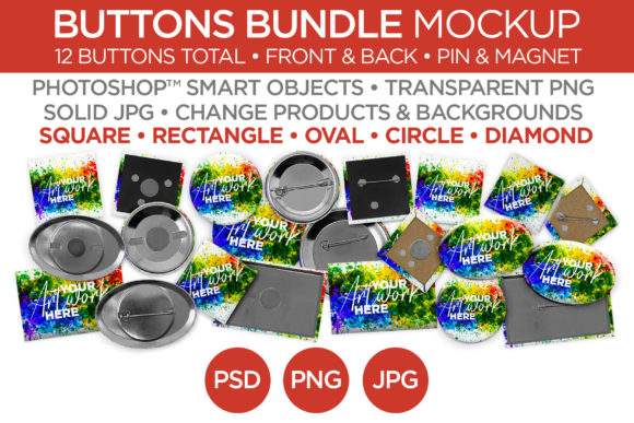 Buttons Bundle Mockups: Your Ultimate Design Toolkit