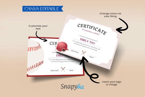 Celebrate Every Player: Editable Baseball Award Certificates