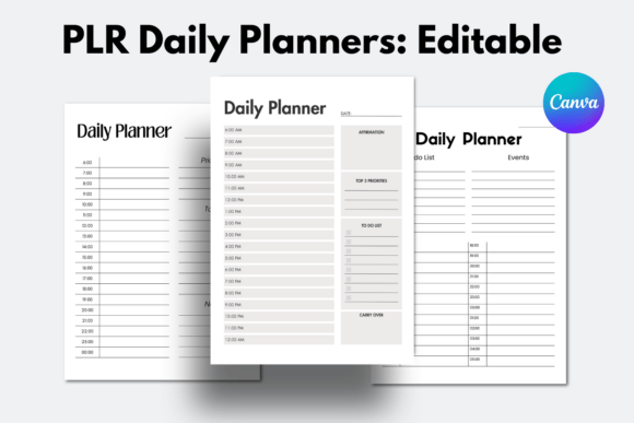 Effortless Organization: Unlocking Your Brand with PLR Canva Daily Planner Templates