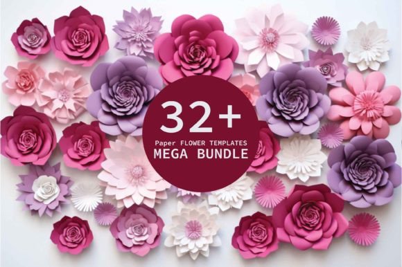 Elevate Your Craft: The Paper Flower Templates SVG Bundle