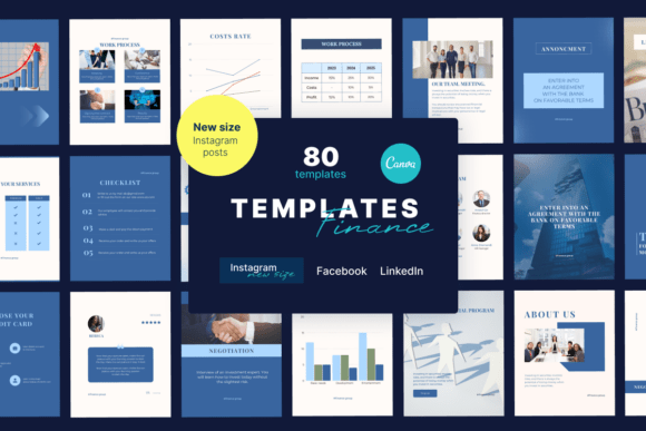 Elevate Your Financial Brand with the Finance Canva Templates Bundle