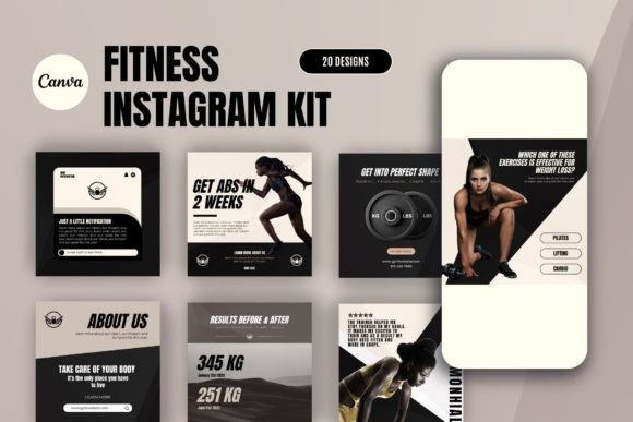 Elevate Your Fitness Instagram with Canva Templates