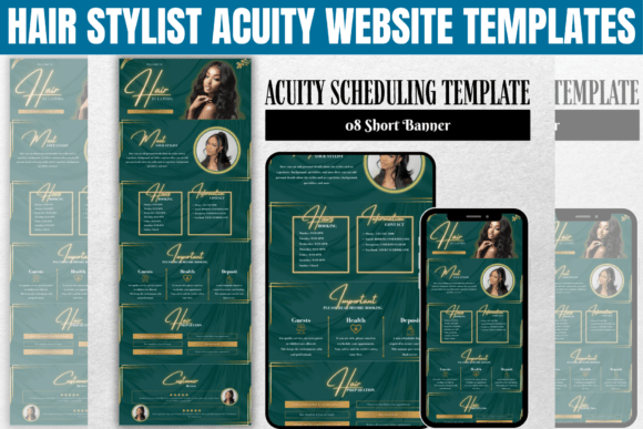 Elevate Your Salon Bookings: Hair Stylist Acuity Website Templates