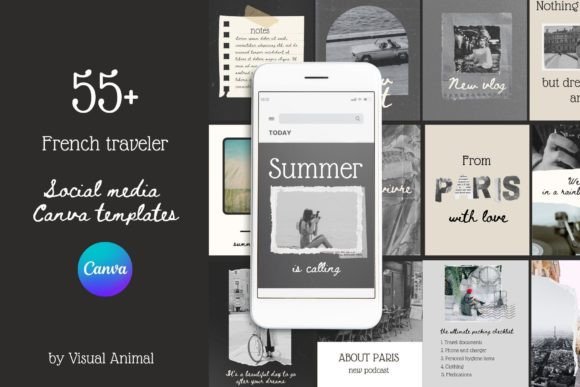 French Traveler Instagram Blog Templates: Capture Cinematic Charm
