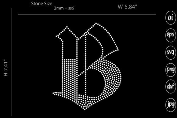 Letter Rhinestone Templates: Sparkling Design Assets