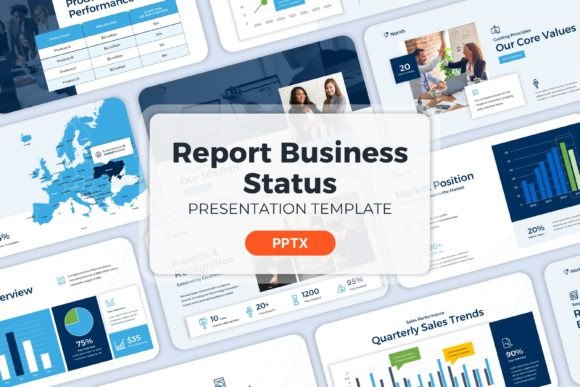 Report Business Status - PPT Templates: Your Professional Creative Edge