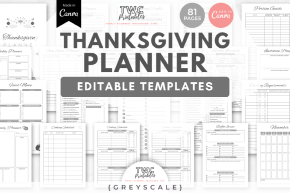 Streamline Your Feast: The Thanksgiving Planner Canva Templates 4
