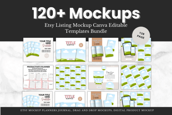 Transform Your Etsy Shop with 120+ Canva Mockup Templates